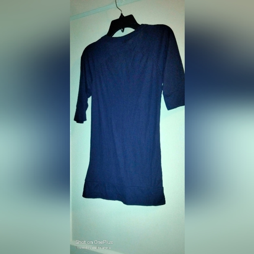 Navy blue button up cardigan sweater